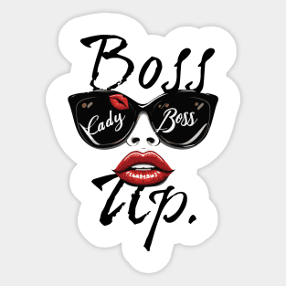 confident girl boss Sticker